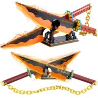1478pcs, 82inch for Demon Slayer Sword Building Block Model, Samurai Sword Set with Scabbard and Stand, Best Gift for Anime Fans (Tengen Uzui Sword)