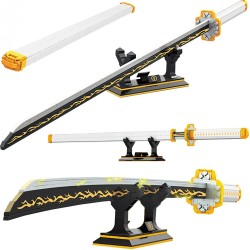 956pcs, 39inch for Demon Slayer Sword Building Block Model, Samurai Sword Set with Scabbard and Stand, Best Gift for Anime Fans (Agatsuma Zenitsu Sword) 956pcs, 39inch for Demon Slayer Sword Building Block Model, Samurai Sword Set with Scabbard and Stand, Best Gift for Anime Fans (Agatsuma Zenitsu Sword)
